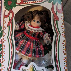 Marie Osmond LE Fine Porcelain Christmas Greeting Card Doll Knickerbocker 1993